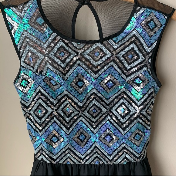 Love Reign sequin top mesh back mini dress - Picture 3 of 5